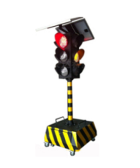 青湖路街道太阳能移动信号灯