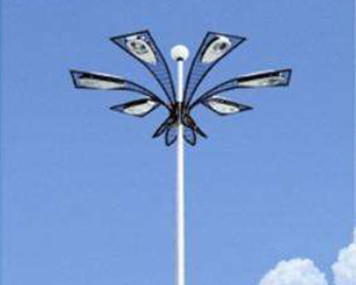 青湖路街道高杆灯