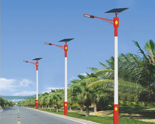 青湖路街道民族特色路灯